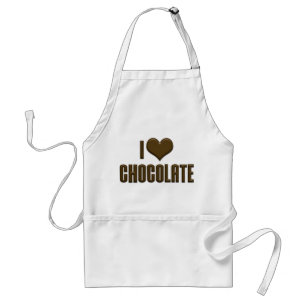 Ik hou van hartchocolade - Candidsliefhebber Standaard Schort