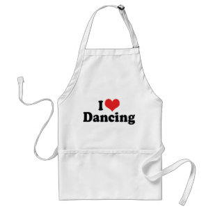 Ik hou van hartdansen - Dansliefhebber Standaard Schort