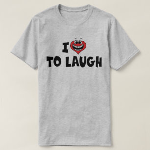 Ik hou van hartelijk te lachen - Stand-upcomedy-li T-shirt