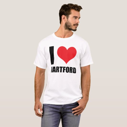 Ik hou van Hartford T-shirt (Voorkant volledig)
