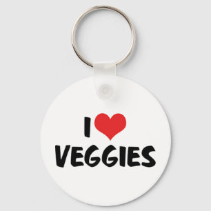 Ik hou van hartgroenten - Veganistische gezondheid Sleutelhanger
