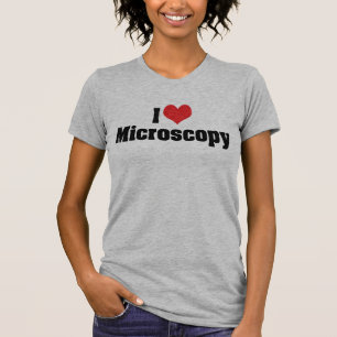 Ik hou van hartmicroscopie t-shirt