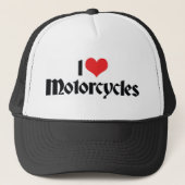 Ik hou van hartmotoren trucker pet (Voorkant)