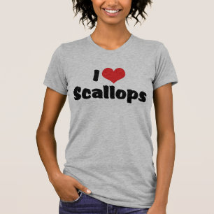 Ik hou van hartschelpen t-shirt