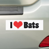 Ik hou van hartslagen bumpersticker (Op auto)