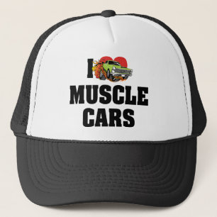 Ik hou van hartspier auto's - Muscle Car liefhebbe Trucker Pet