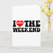 Ik hou van hartweekend grappige camping koppel cad kaart (Gele Bloem)