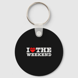 Ik hou van hartweekend grappige camping koppel cad sleutelhanger
