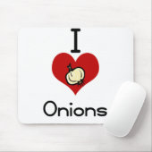 Ik hou van haten uien muismat (Met muis)