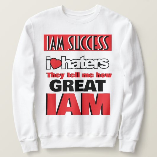 IK HOU VAN HATERS TRUI (Design voorkant)