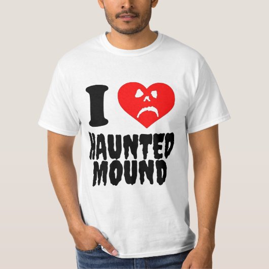 Ik hou van Haunted Mound T-shirt (Voorkant)