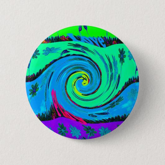 Ik hou van Hawai.png Ronde Button 5,7 Cm (Voorkant)