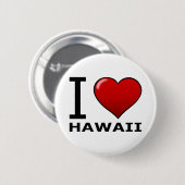 Ik hou van HAWAII Ronde Button 5,7 Cm (Voorkant /achterkant)