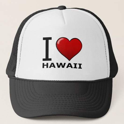 Ik hou van HAWAII Trucker Pet (Voorkant)