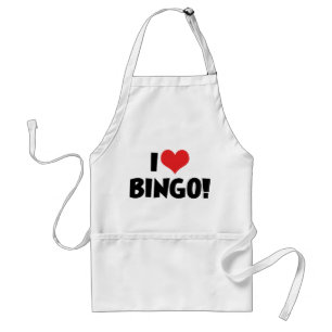 Ik hou van Heart Bingo! - Bingo Liefhebbers Standaard Schort