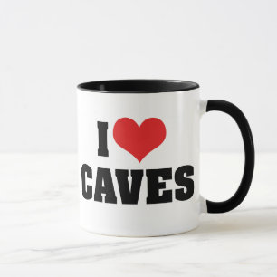 Ik hou van Heart Caves - Grotverkenning Spelunking Mok