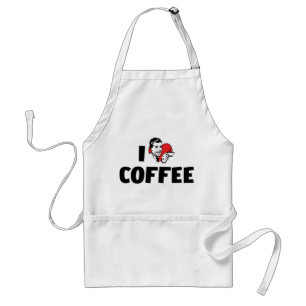 Ik hou van Heart Coffee - Java Caffeïne Liefhebber Standaard Schort