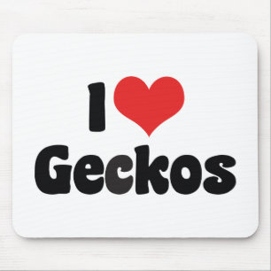 Ik hou van Heart Geckos Muismat