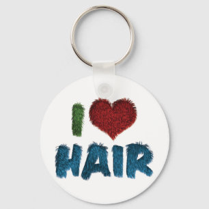 Ik hou van Heart Hair - Haarstylist Kapper Sleutelhanger