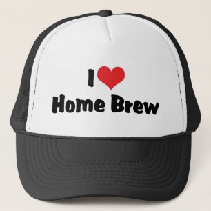 Ik hou van Heart Home Brew - Bierliefhebber Trucker Pet