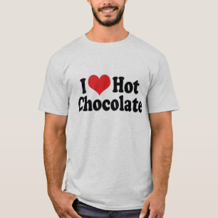 Ik hou van Heart Hot Chocolate - Hot Cocoa-liefheb T-shirt