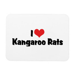 Ik hou van Heart Kangaroo Rats Magneet