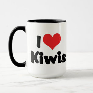 Ik hou van Heart Kiwis - Kiwi Vogelliefhebber Mok