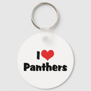 Ik hou van Heart Panthers Sleutelhanger
