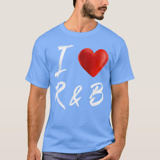 Ik hou van Heart RB Music familie familie T-shirt