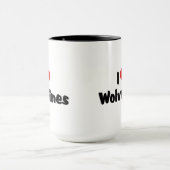 Ik hou van Heart Wolverines Mok (Midden)