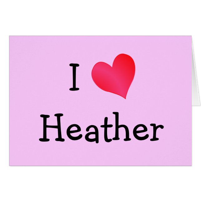Ik hou van Heather (Voorkant Horizontaal)