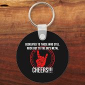 Ik hou van Heavy Metal Radio Sleutelhanger (Achterkant)