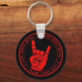 Ik hou van Heavy Metal Radio Sleutelhanger (Voorkant)