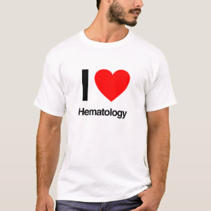 ik hou van hematologie t-shirt