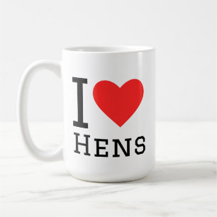 Ik hou van hennen koffiemok