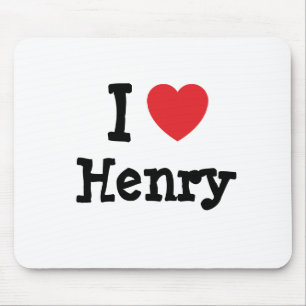 Ik hou van Henry hart T-Shirt Muismat