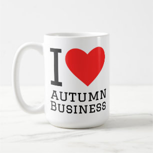 Ik hou van herfst outfit koffiemok