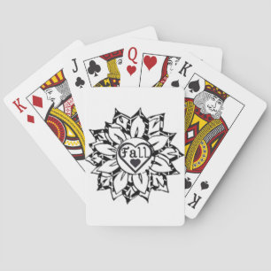 Ik hou van herfst pokerkaarten
