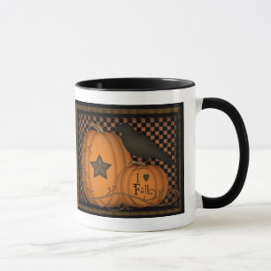 Ik hou van Herfst Pumpkin Crow Mok