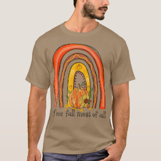 Ik hou van Herfst regenboogpompoenen... het meeste T-shirt