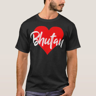 Ik hou van het Bhutan-shirt van Bhutanese lover Gi T-shirt