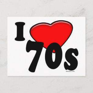 Ik hou van het Briefkaart van de jaren 70