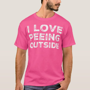 Ik hou van het buiten houden van Funny Hiking Camp T-shirt