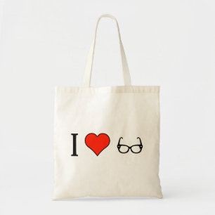Ik hou van het dragen van meisjesezels tote bag
