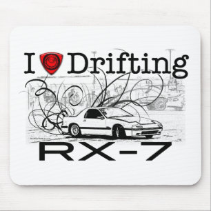 Ik hou van het drijven van RX-7 Muismat