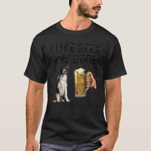 Ik hou van het Drink van bijen en honden Border Co T-shirt