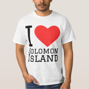 Ik hou van het eiland Salomo T-shirt