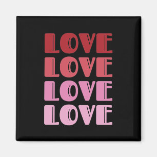 Ik hou van het herhalen van tekst Valentijnsdag wa Magneet