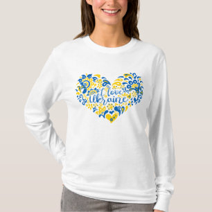 Ik hou van het inspirerend citaat uit Oekraïne T-shirt