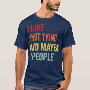 Ik hou van het knopen van misschien 3 mensen t-shirt